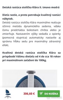 Rastúca stolička detská - 7
