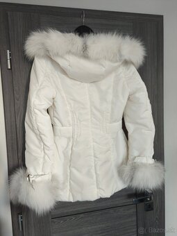 Krasna talianska bunda Max s pravou kozusinou - 7