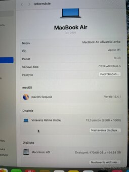 Macbook Air 13", M1 8gb/500gb úložisko - 7
