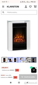 Elektrický krb Klarstein Studio 5 cierny - 7