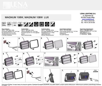 Predam profi reflektor Magnum 108W EWG - 7