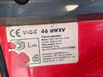Predám kosačku VEGA 46 HWXV - 7