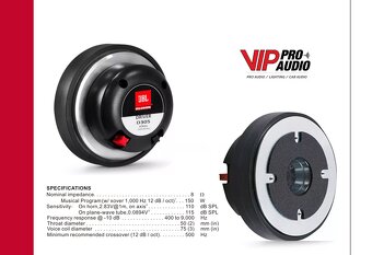 JBL PRX425, 2x1000 Watt, preosadené na NEODÝMOVÉ - 7