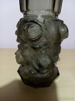 Sklenena Art deco vaza - 7