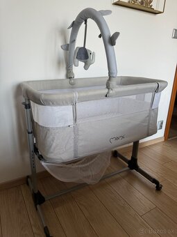 Prenosná postieľka Momi revo svetlo sivá - 7