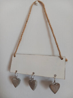 Vintage závesná dekorácia 23x13,5x5 cm - 7