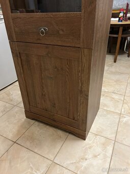 Vitrina so sklom 1 dverová dub - NOVA - 7