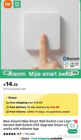 Inteligentný vypínač svetla xiaomi mijia smart - 7