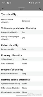 Predám malú chladničku Hyundai - 7