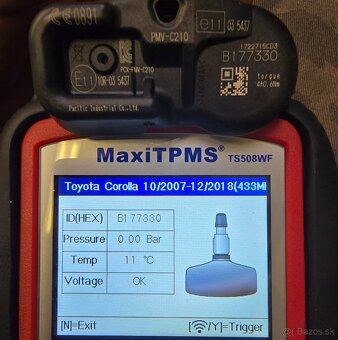 Senzory tlaku (TPMS) TOYOTA/LEXUS - 7