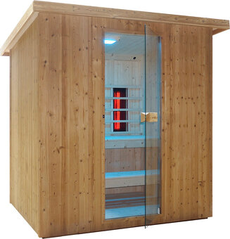 Sanotechnik - Vonkajšia kombinovaná sauna (Fínska / infra ) - 7