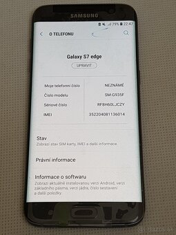 Samsung S7 Edge Black 4 GB Top stav - 7