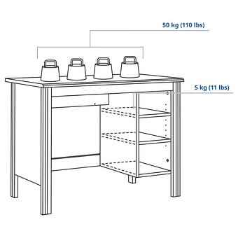 Detsky pisaci stol IKEA BRUSALI - 7