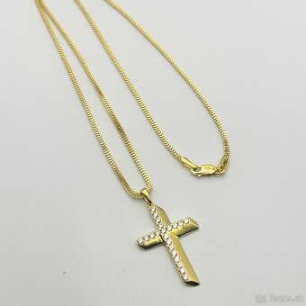 Zlatá retiazka s krížikom 585/1000 - 7