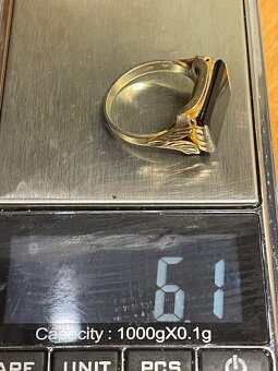 starý pánsky strieborný prsteň - 7