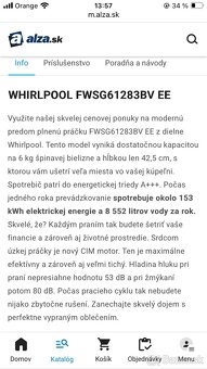 Whirlpool FWSG61283BV EE SLIM - 7