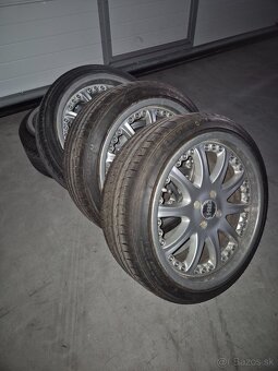 Hliníkové disky RH, 4x100, BMW E30, pneumatiky - 7