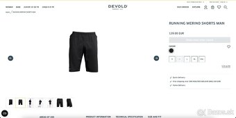 Nové športové kraťasy Devold Running Shorts Man - 7