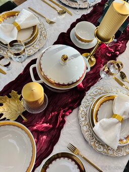 Retro krásna obedová súprava-posielam kurierom - 7