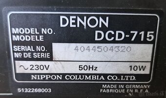CD prehrávač DENON DCD-715 - 7