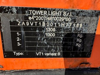 SVETELNÁ RAMPA TOWER LIGHT SUPERLIGHT VT1 2011 VIN 188 - 7