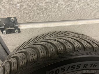 Alu disky 5x112 Škoda ,VW R16 s zimné pneu Michelin - 7