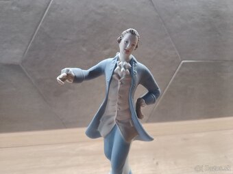 socha Royal Dux, rokokový tanečník - 7