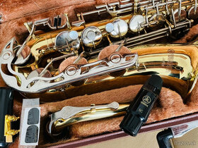 Predám nádherný Es- Alt saxofón Yamaha YAS 23, vynikajúci ná - 7