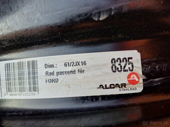Plechove disky Ford Focus II,III- 6 1/2Jx16-ET-50-5x108 - 7