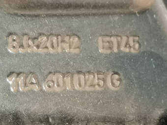 VW ID.4 ID.5 - originál 20" alu disky s letnými pneu - 7