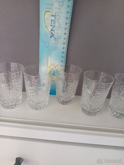 Krištáľové poháre, vaza - 7