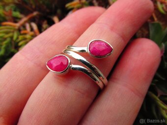 Ponúkam krásny dámsky strieborný prsteň. - 7