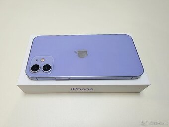 APPLE iPHONE 12 64GB PURPLE ,ZDRAVIE BATERKY 100% - 7