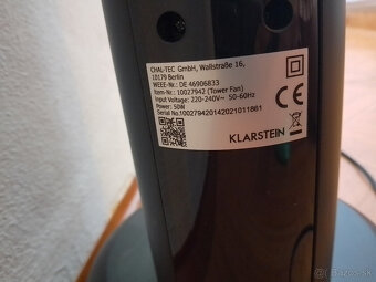 Stĺpový ventilátor Klarstein - 7