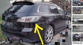 Mazda 6 2.2 D 2011 predám ZADNÉ SVETLO, DVERE, MOTOR R2 - 7