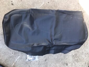 Sedadlo na Jawa 350/634 - nové /plech, molitan, poťah, spony - 7