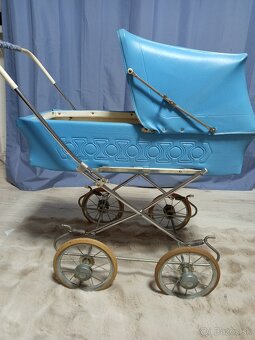 Detský retro kočík kočiar pre bábiky - 7