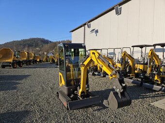 Minibager KRÜGER XKW 16, kabína, diesel 1600 kg, KUBOTA D72 - 7