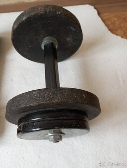 Železné Fitness jednorúčky - 2x1kg,2x2kg,2x4kg, 1x8kg - 7