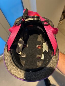 Detská prilba Micro led Floral purple velkosť S - 7