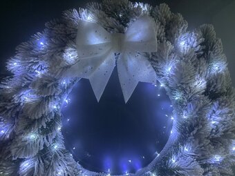 Vianočná ikebana + venček na dvere + adventný venček - 7