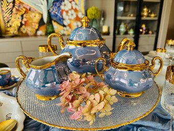 AKCIA Retro vitrínová obedová súprava s nezábudkami - 7