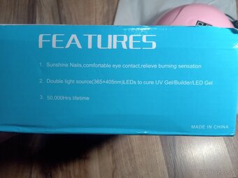 Predám LED lampu na nechty s príslušenstvom - 7