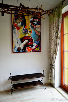 Botník - konzolový stolek - "Dva nosiči" - 7