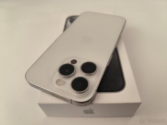 apple iphone 15 PRO 128gb White Titanium / Batéria 85% - 7