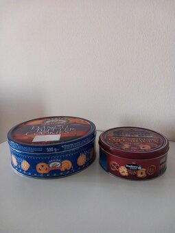 Staré i novšie plechové nádoby - cena za balík 9ks spolu - 7