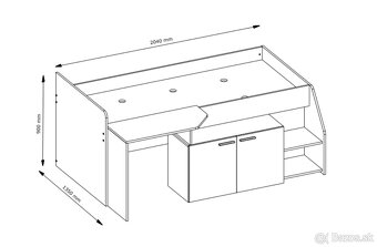 Detská posteľ Multifunkčná - 7