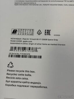 iPad Air M3 - 2025 - 13 inch - wifi 128gb - 7
