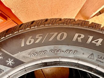 165/70 R14 zimné pneumatiky - kompletná sada - 7