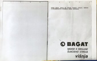Predám šijací stroj Višnja Bagat 706. - 7